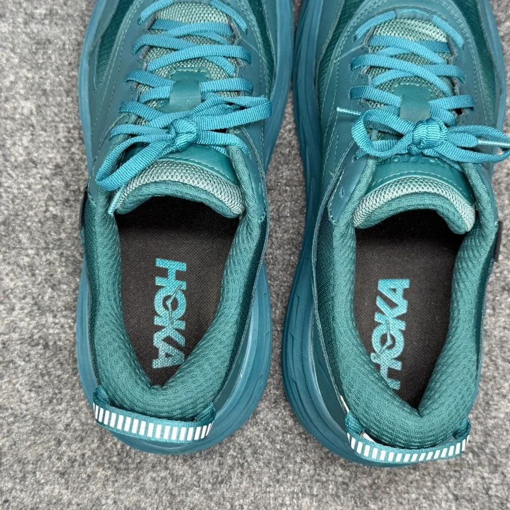 Hoka‎ Bondi L GTX Athletic Shoes Men's 12 Deep Teal Gore-Tex Waterproof Sneakers